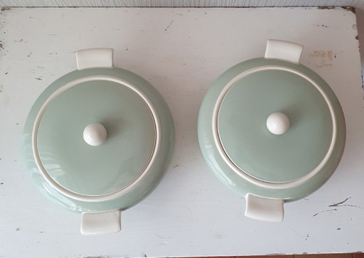 Twee vintage Villeroy-Boch dekselschotels 1947-1956