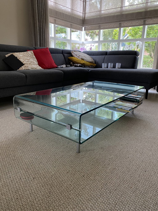 Fiam Italia glass design coffee table