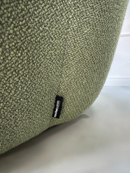 Roche Bobois Bubble 2.5 Seater Green Designer Sofa Fabric Couch