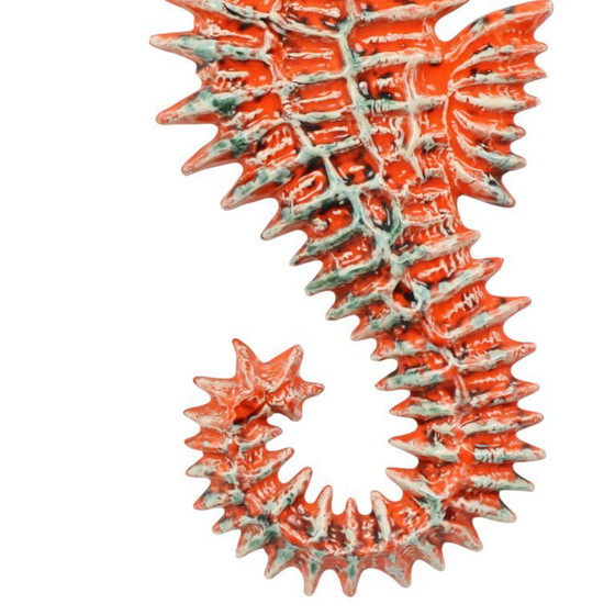 Image 1 of Sculpture XXL d'hippocampe en céramique Yann