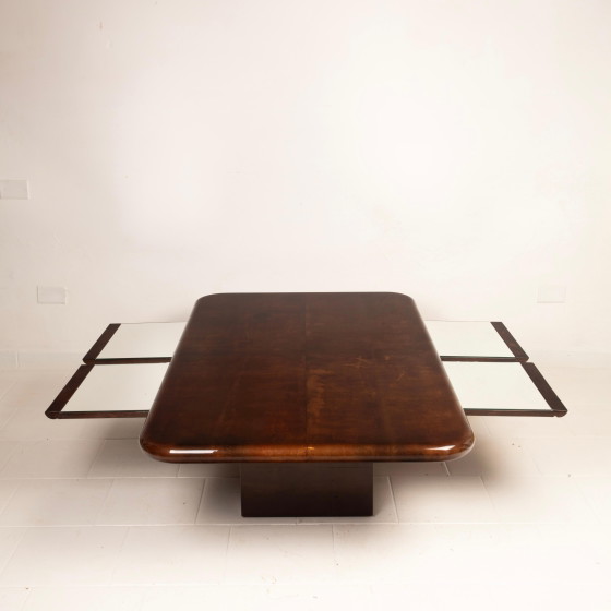 Table basse modèle 2315 en parchemin par Giorgio Tura pour Aldo Tura Milano, 1980 – Tables basses (photo 18 of 27)
