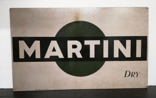 Enseigne, Martini Dry - métal