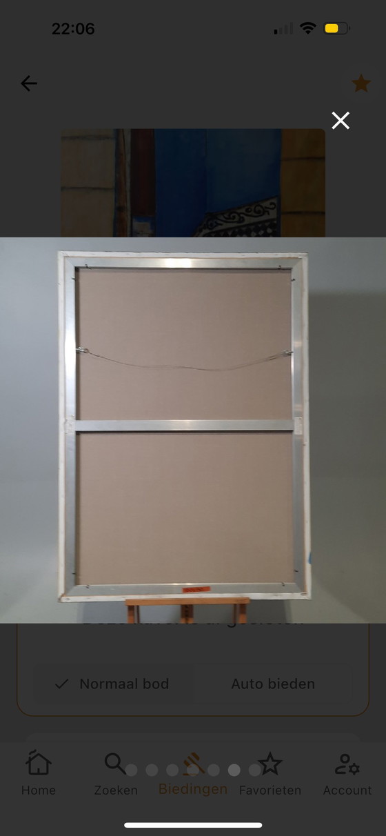 Image 1 of Maya wildfire - large work - acrylic painting - 100x140 cm Morocco