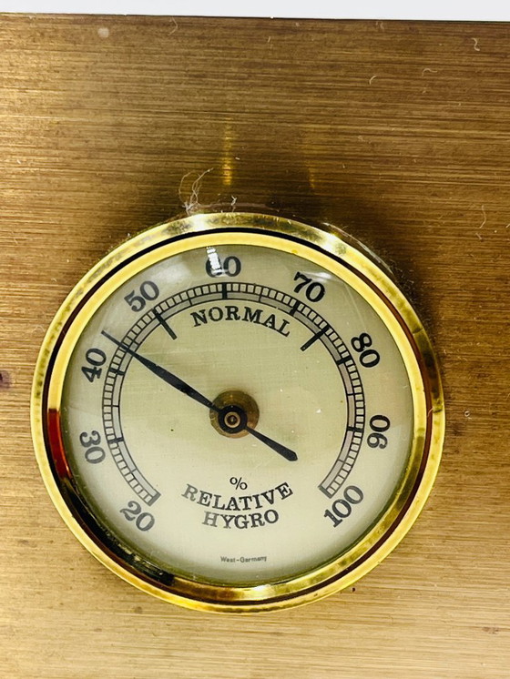 Image 1 of Vintage 1970s West Germany Weather Station – Brass Triptych