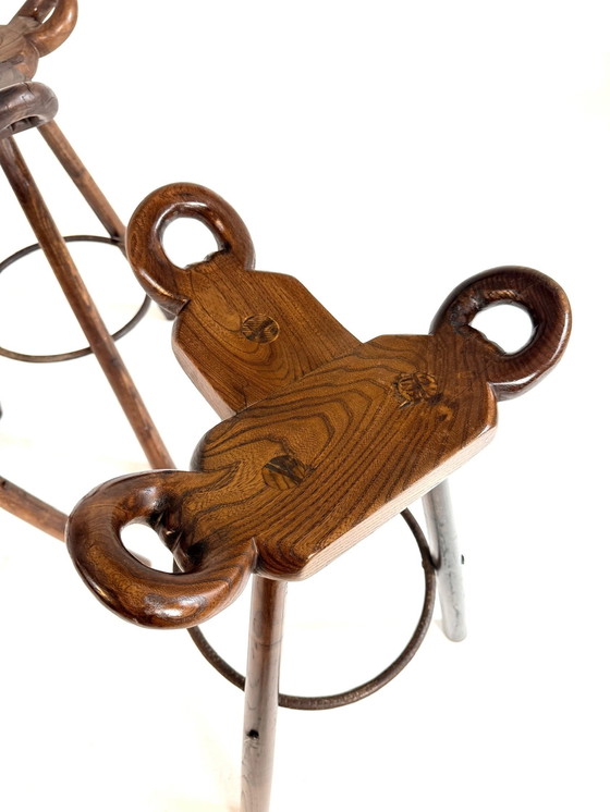 Image 1 of 3x tabourets de bar vintage 'Marbella', Conoform '60