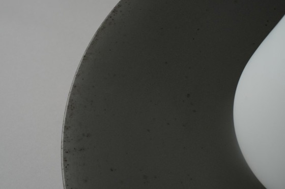 Vintage UFO Flying Saucer Mid-Century Modern Pendant Lamp, 1960s Space Age Design. – Metal, Glass (photo 11 of 11)