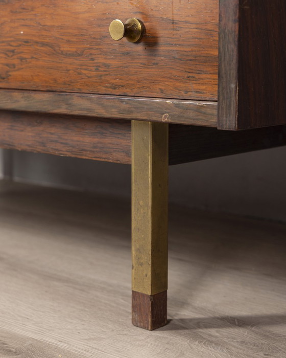 Image 1 of Buffet secret en bois vintage des années 1960 design G.Frattini pour Bernini