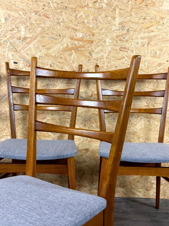 Image 1 of 4 sedie da pranzo anni '60/'70, design danese moderno di metà secolo.