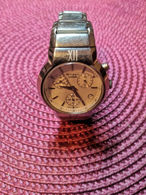 Casio Sheen Damenuhr / Wasserdicht bis 50 Meter – klokken, Metal