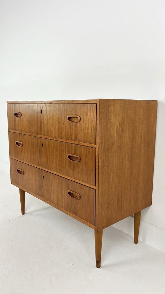 Teak fineren vintage ladekast – Ladekasten, Mid Century Modern (photo 11 of 12)