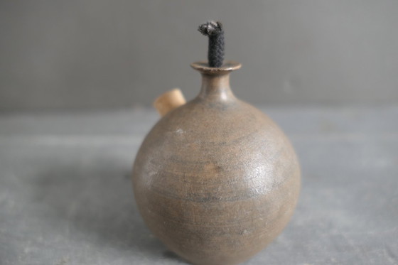 Image 1 of Vintage set van 3 keramiek olielampen