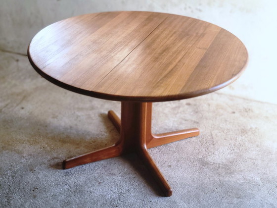 Mesa de comedor danesa extensible de teca maciza 1960, Mesas de comedor, Madera, Marrón (foto 9 de 10)