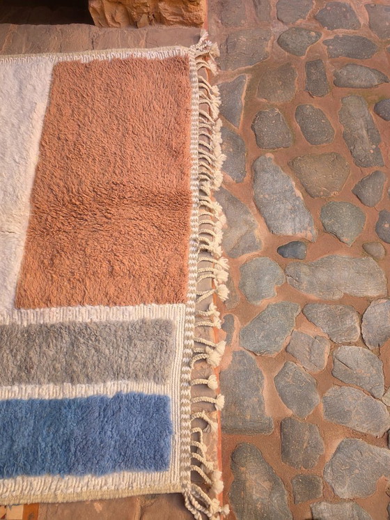 Image 1 of Moroccan contemporary Beni Ourain plush rug 240 x 165 cm 