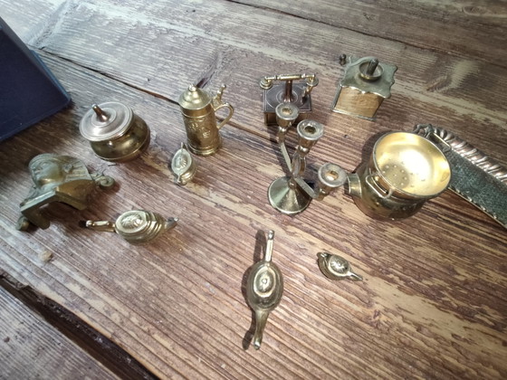 Collection de figurines miniatures en laiton et étain avec boîte – Objets déco, Metal, Brass (photo 8 of 9)