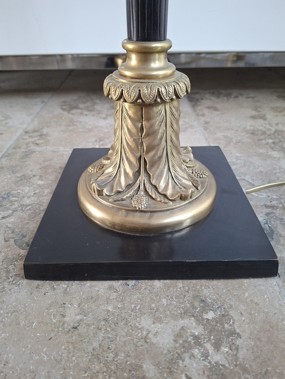 Image 1 of Old French floor lamp with beautiful solid brass details