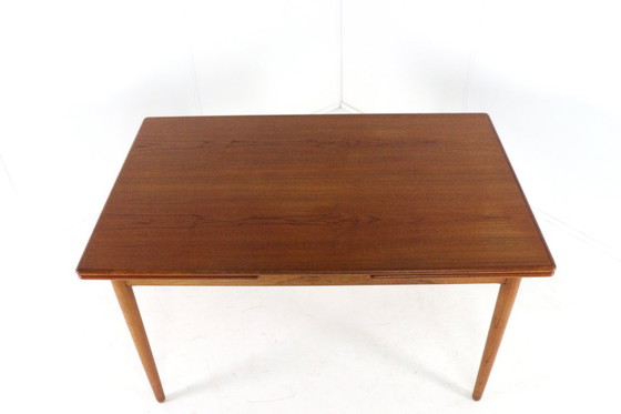 Image 1 of Rectangular extendable dining table 'Flovt' vintage Danish design