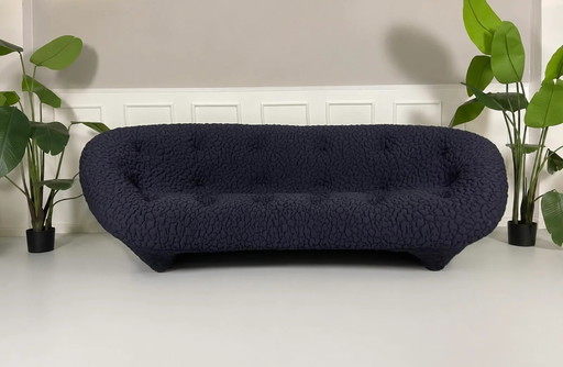 Ligne Roset Ploum Designer Sofa Blau Stoff