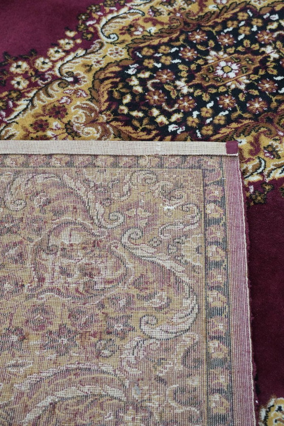 Image 1 of Grande tappeto con bellissimi motivi prevalentemente nei toni del rosso e del giallo 295x200cm