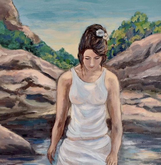 Image 1 of Acrylic painting "The Reflection in the Water"