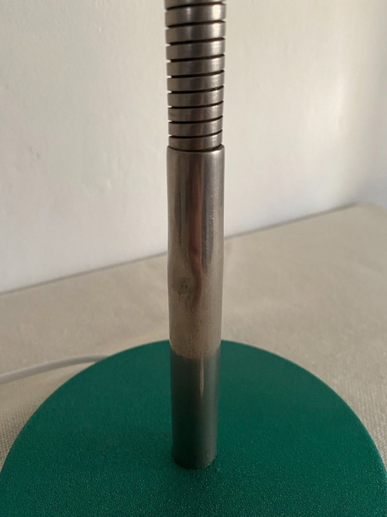 Vintage Mid-Century Modern Adjustable Gooseneck Desk Lamp – Emerald Green, 1960s – Table lamps, Metal (photo 14 of 14)