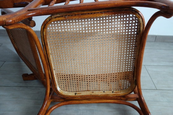 Poltrona relax regolabile Fischel circa 1900 – Poltrone relax, Vimini, Ottone (photo 18 of 19)