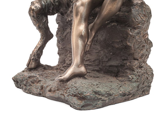 Image 1 of Beeldhouwwerk van Pan en Daphnis