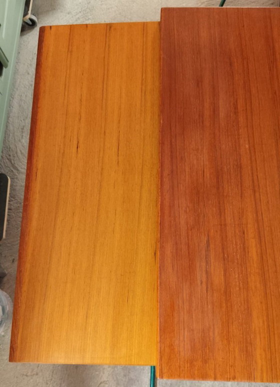 Image 1 of Credenza scandinava vintage in teak con piano di scrittura, anni '60