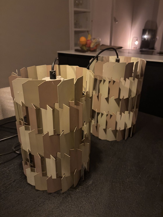 Image 1 of Twee Louis Weisdorf Lyfa Pop Facet lampen 