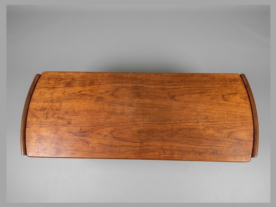 Image 1 of Louis van Teeffelen Coffee Table No. 37 – Teak & Rattan, Webe, 1960s