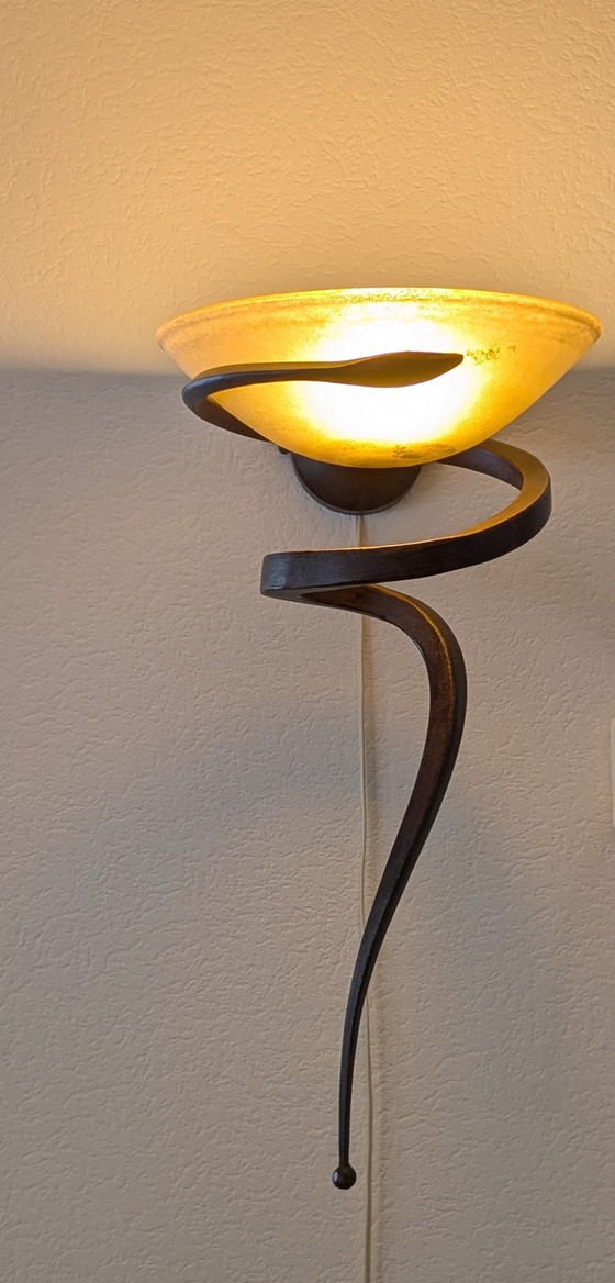 Image 1 of Lámpara de techo atmosférica para montaje en pared, tipo TEO de Enzo Ciampalini (1.ª de un lote de 2)