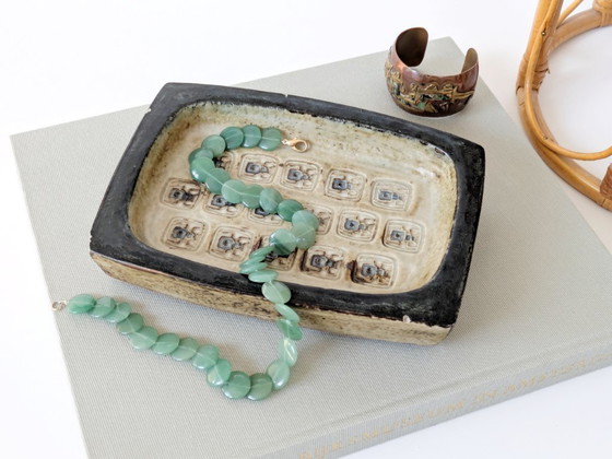 Image 1 of Ciotola Midcentury Royal Copenhagen di Jørgen Mogensen | Ciotola in gres brutalista Scarabeo Decor | Ceramica danese