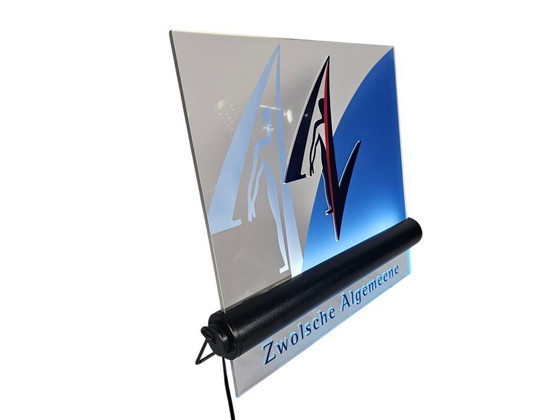 Image 1 of Litfaßsäule/Lampe – „Zwolsche Algemeene“ – Leuchtkasten – 1990er Jahre