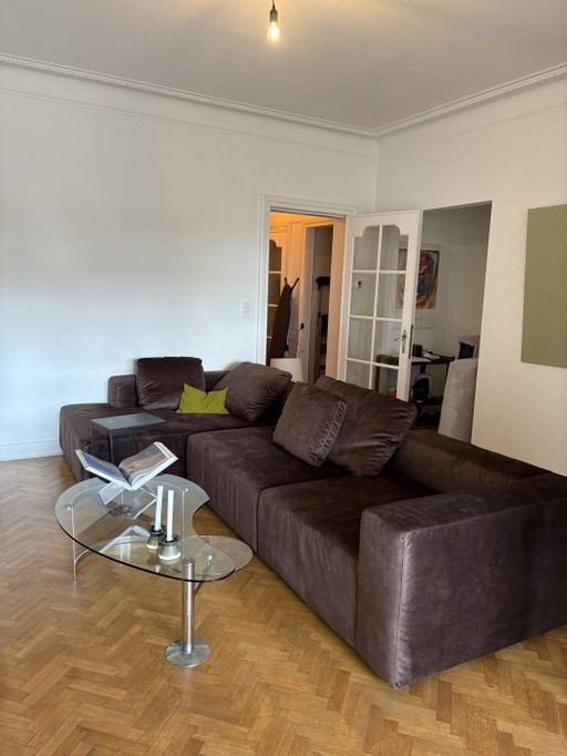 Modulares Ecksofa in Dunkelbraun – Neu