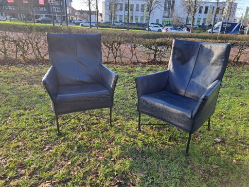 2 chaises Charly – Montis, fauteuils, Leather, Metal (photo 2 of 5)