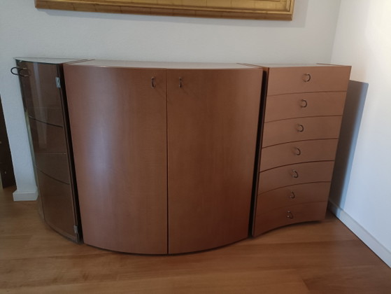 Modular Design Sideboard or TV Unit – Wood, Glass (photo 9 of 9)
