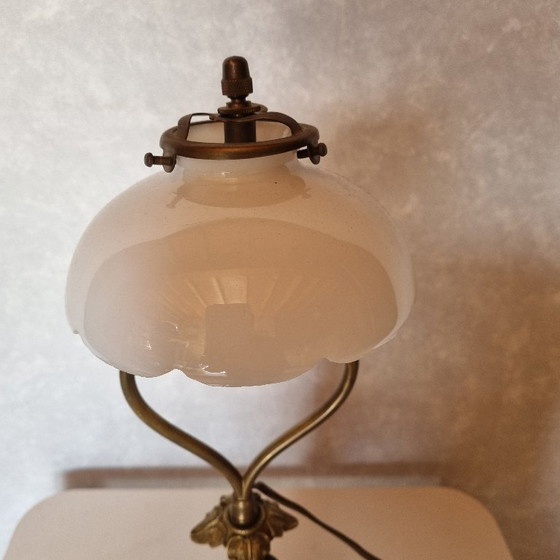 Image 1 of Lampe de bureau en régule 'Gentil Homme' Art Déco