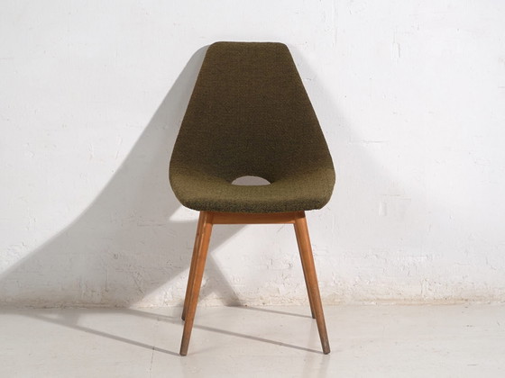 Sedia Vintage Imbottita in Lana Naturale (c.1960) – Poltrone, Wool (photo 29 of 35)