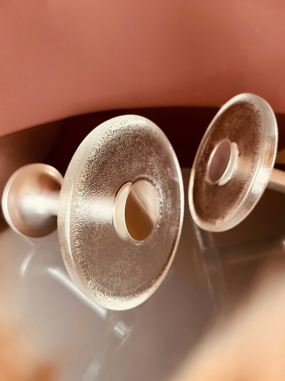 Image 1 of Set of 70s glass design wall hooks