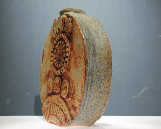 Image 1 of Mid Century Brutalist Keramik Vase