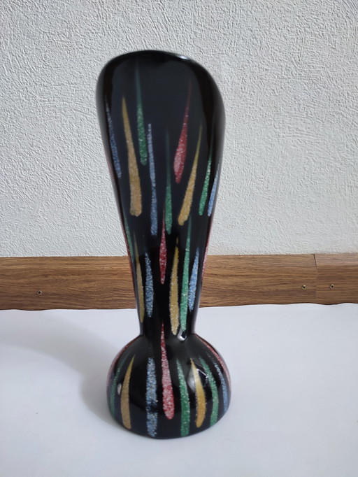 Vase sur pied Corne noire d'abondance Années 60