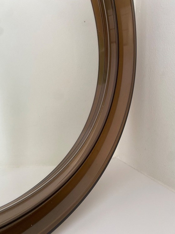 Image 1 of Mid-Century GILAC Smoked Acryl Wandspiegel Vintage - France - 1970s
