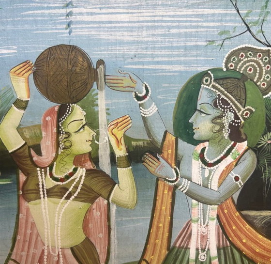 Image 1 of Pintura Pichwai muy grande 110 cm x 80 cm