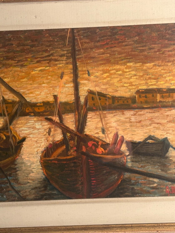 Oil Painting on Canvas Board of Castiglione della Pescaia by Ado Ragazzini – Paintings & Drawings (photo 3 of 7)