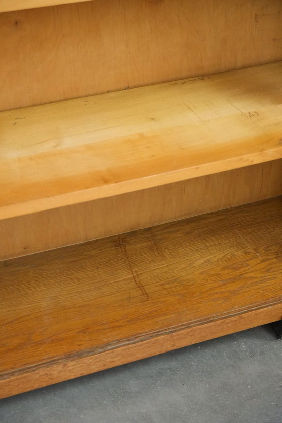 Image 1 of Antiek Art Deco kastje/boekenkastje uit begin 20e eeuw in Amsterdamse school stijl