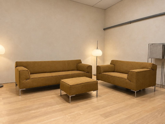 NEW UPHOLSTERED Design on Stock Bloq Set + WARRANTY, Seating area, Other, Metal, Yellow (photo 3 of 14)