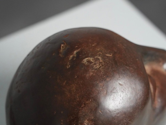 Modernistische Bronze Schlafender Kopf Bildhauerei, 1960er Jahre – Vintage (photo 8 of 8)