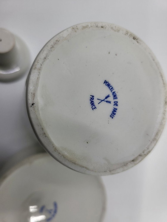 Image 1 of Juego de baño de porcelana de París, Francia, 1950 (juego de 3 piezas)
