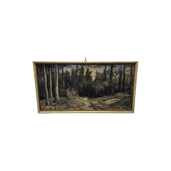 Old charcoal drawing by H. Fortuin, from around 1900 – Paintings & Drawings, Other (photo 5 of 5)