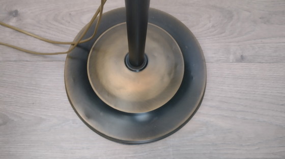 Image 1 of Stehleuchte mit marmorierten Glasschirmen