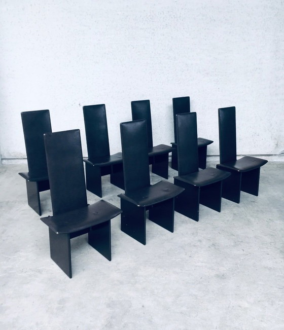Image 1 of Postmodern Design RENNIE Dining Chair set by Kazuhide Takahama for Simon Gavina, Italy 1980's